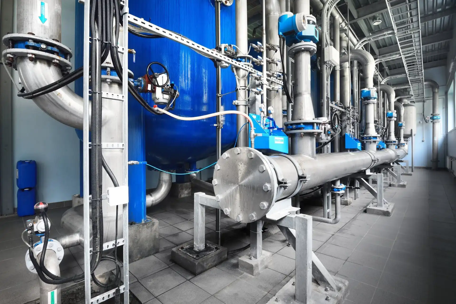 Water treatment plant — critical infrastructure secured by ePortID biometric access control
